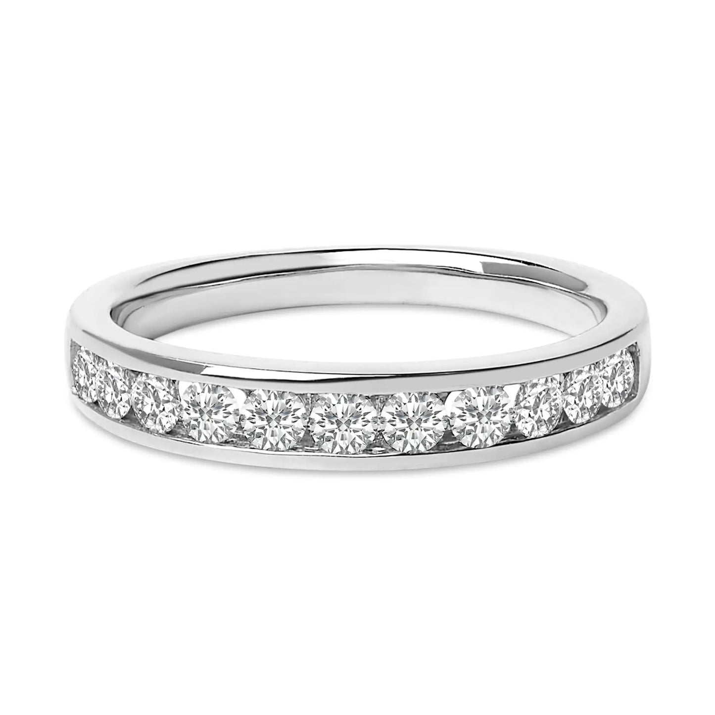 Ring 14K Yellow Gold 11-Stone Diamond Channel-Set Band, 1/2 Cttw, by Bids.com on Tampa Home & Garden Store