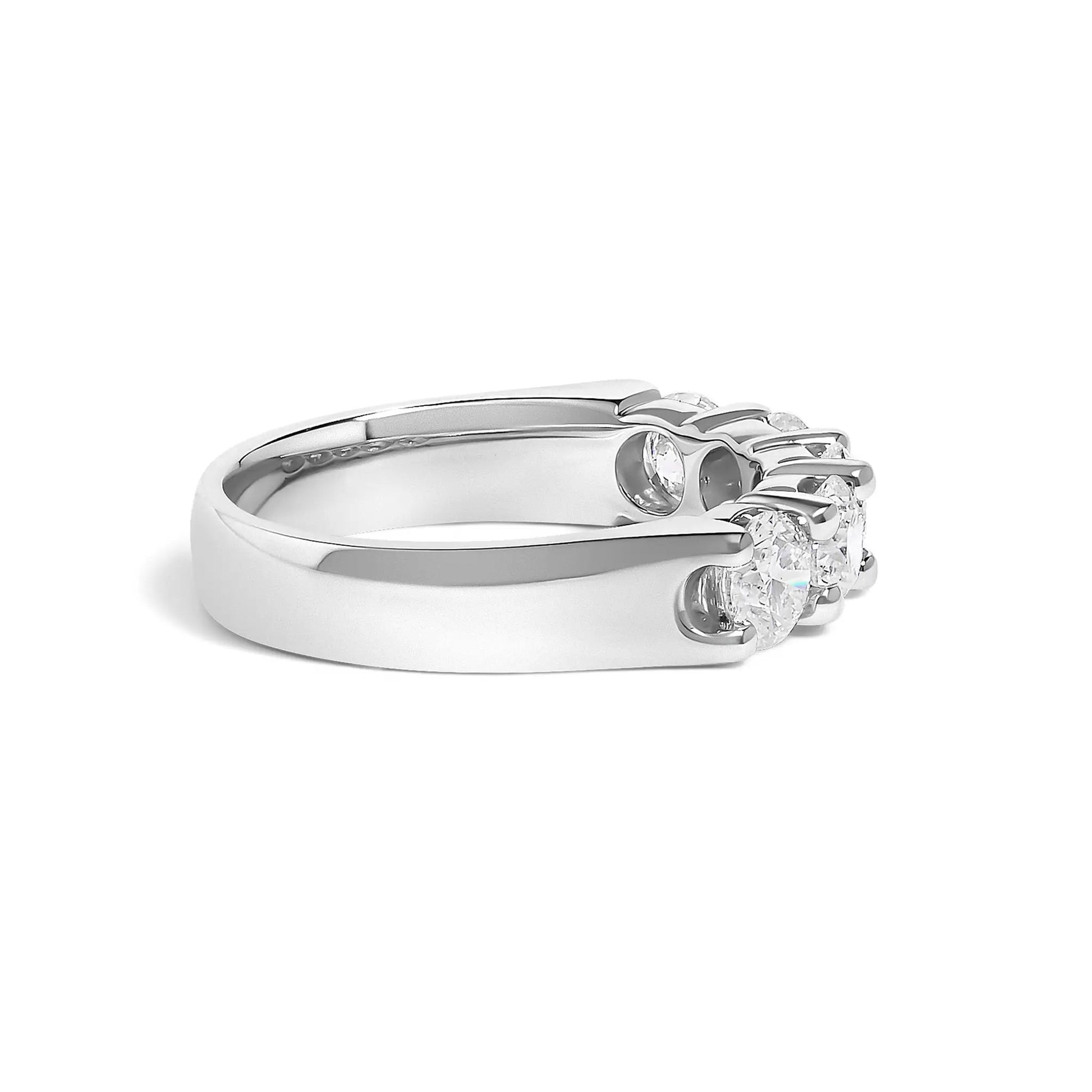Ring 14K white gold five-stone diamond band 1.5 cttw Bids.com on Tampa Home & Garden Store