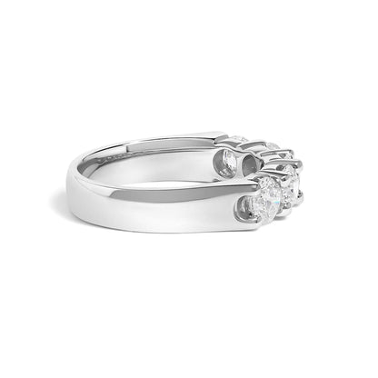 Ring 14K white gold five-stone diamond band 1.5 cttw Bids.com on Tampa Home & Garden Store