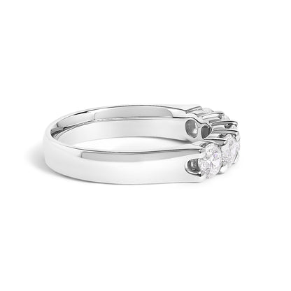 14K white gold diamond 5-stone band ring 1.00 cttw, Bids.com on Tampa Home & Garden Store