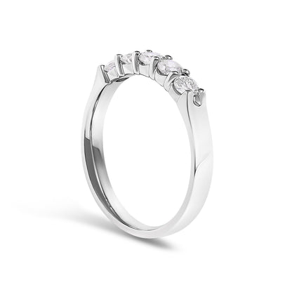 14K white gold 1/2 cttw five-stone diamond band ring by Bids.com on Tampa Home & Garden Store