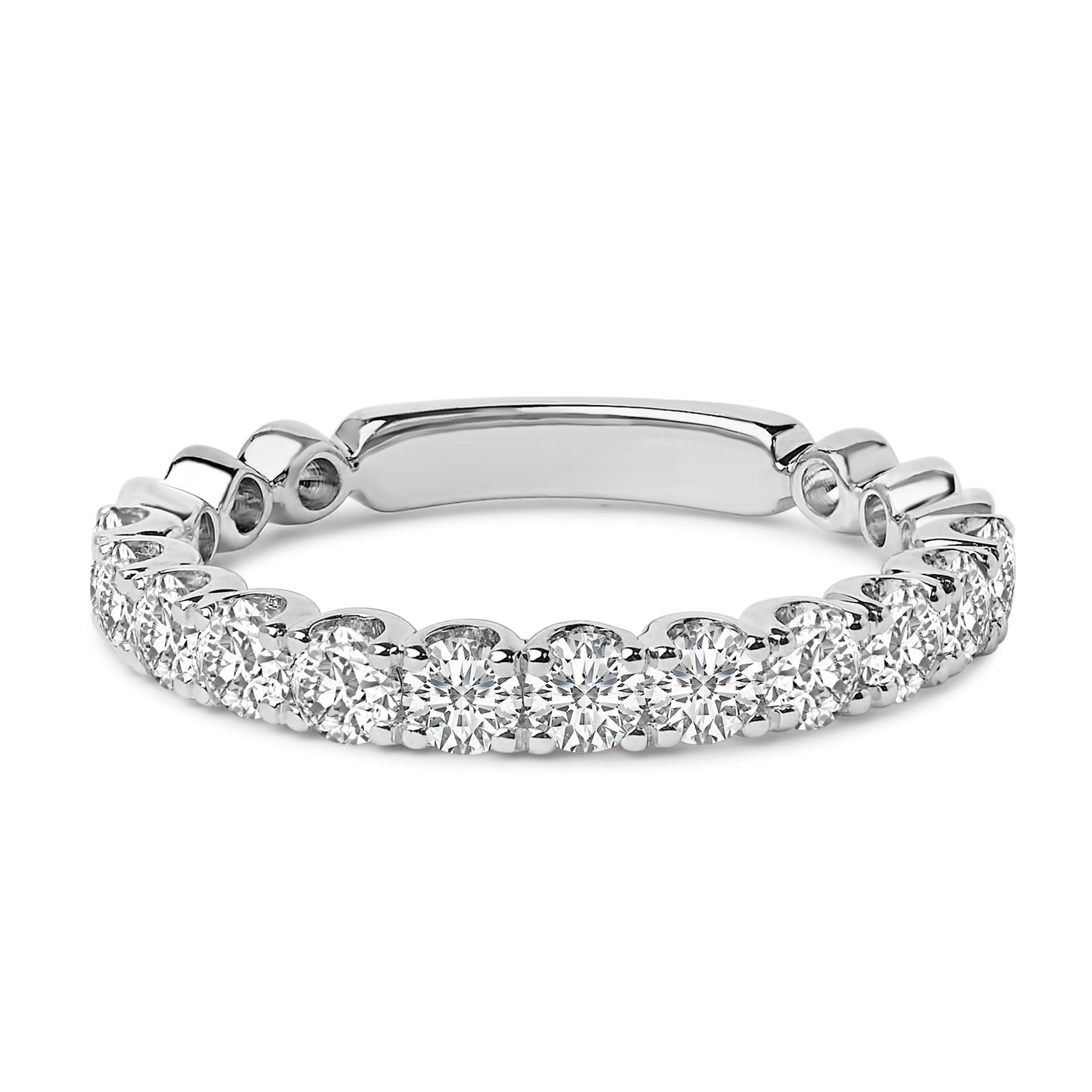 14K white gold 1.00 Cttw round diamond prong-set wedding band Bids.com on Tampa Home & Garden Store