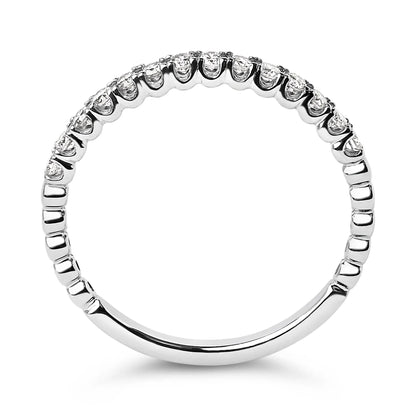 Wedding band 14K white gold with 1/4 cttw round diamonds prong-set by Bids.com on Tampa Home & Garden Store