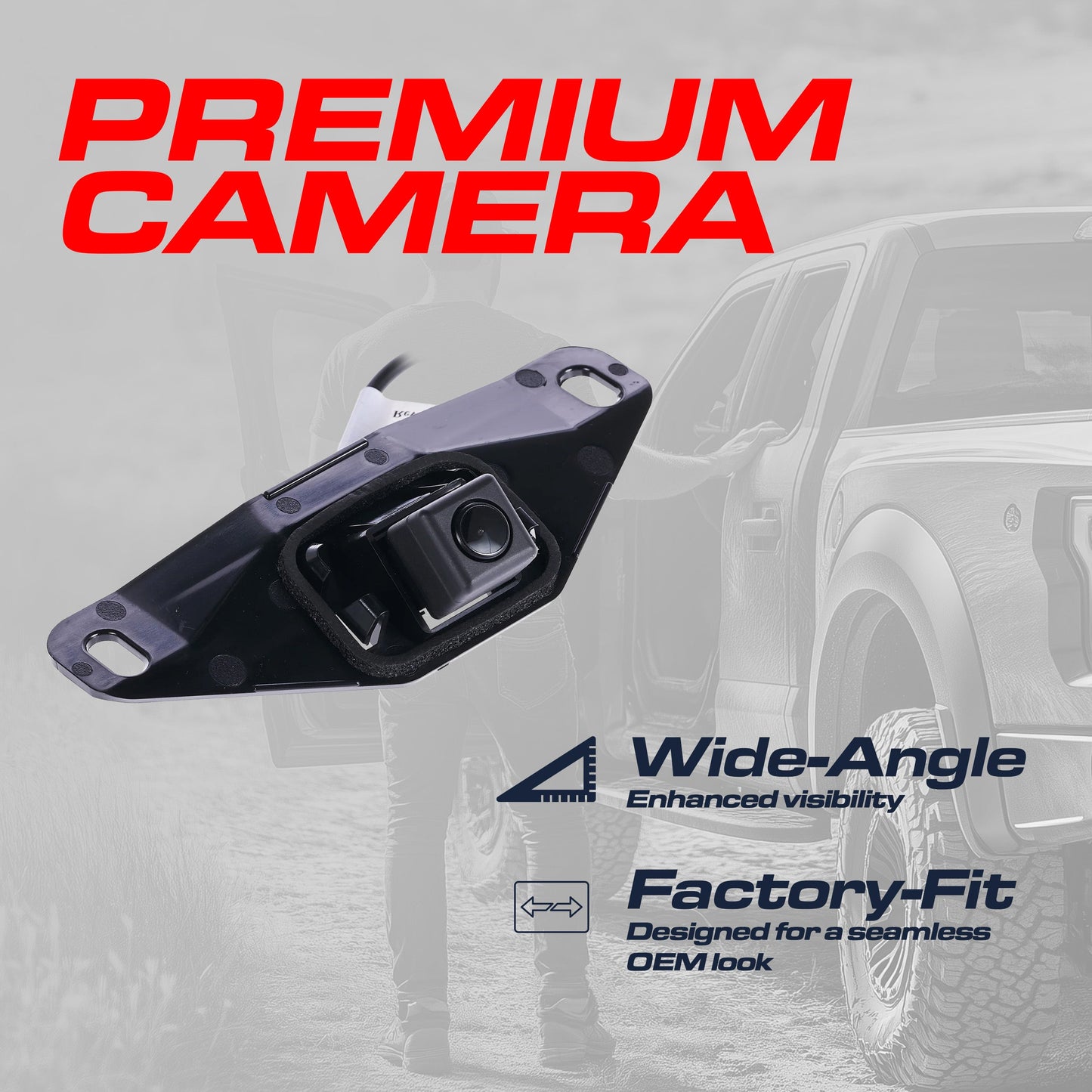 Master Tailgaters OEM backup camera for Toyota Sequoia (2013-2016), part 86790-0C010, black on Tampa Home & Garden Store