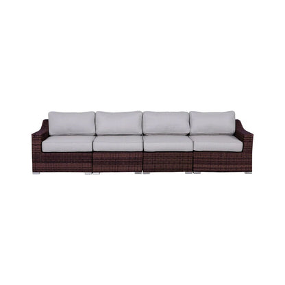 Fully Assembled Rattan Wicker Outdoor Sectional