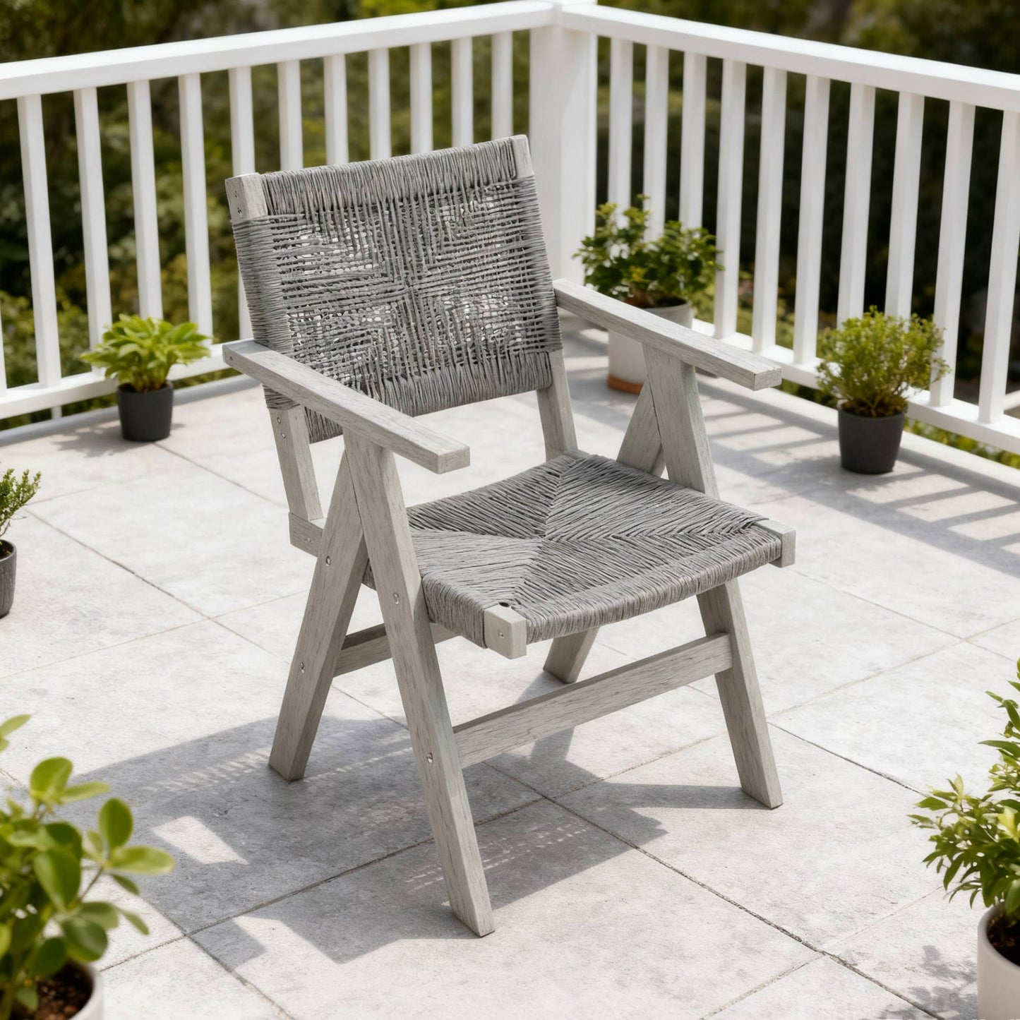 Pair Hips Dining Chairs For Garden And Patio Use