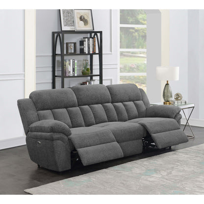 Divine Tufted Reclining Sofa with Memory Foam