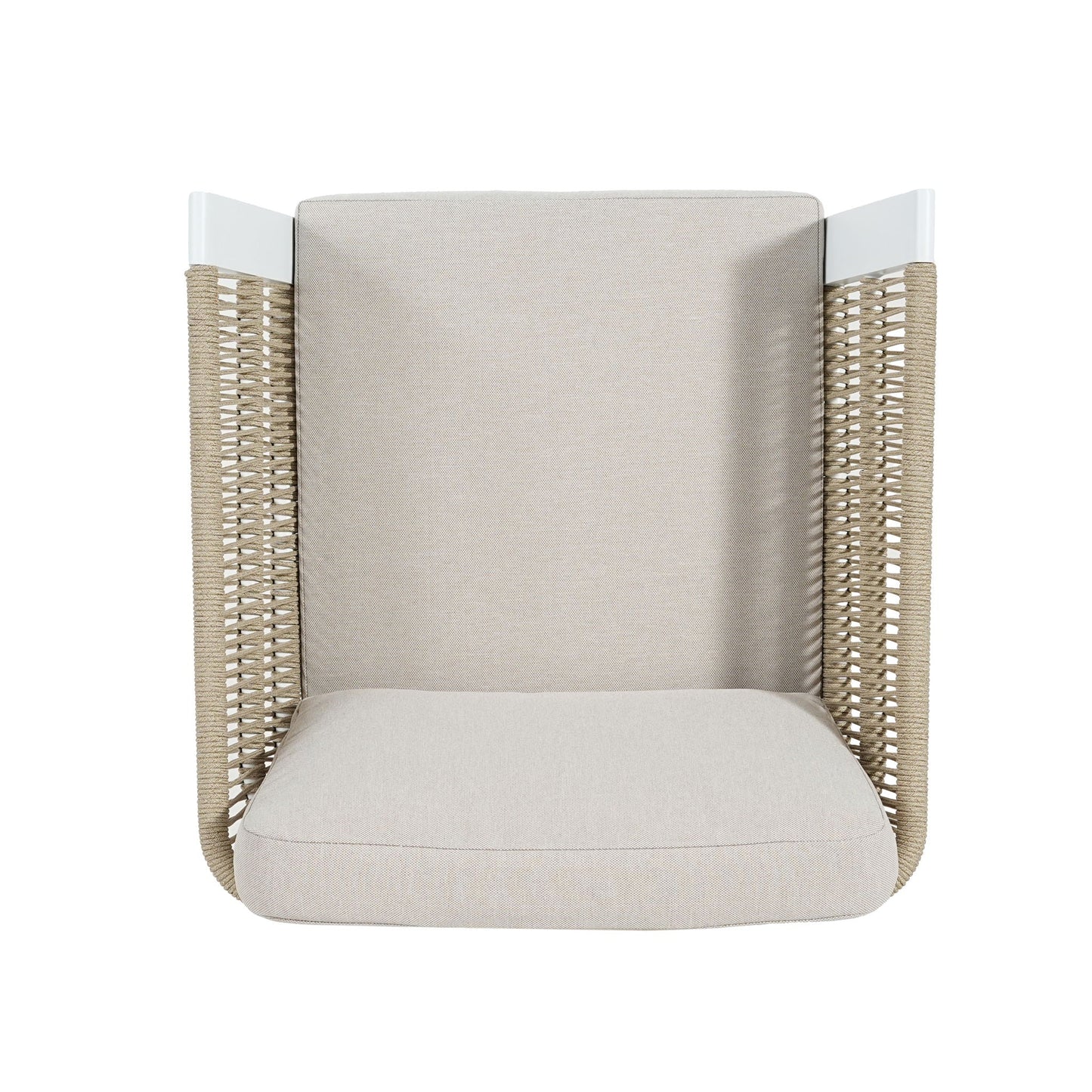 Durable Aluminum Outdoor Dining Chairs Set of Two