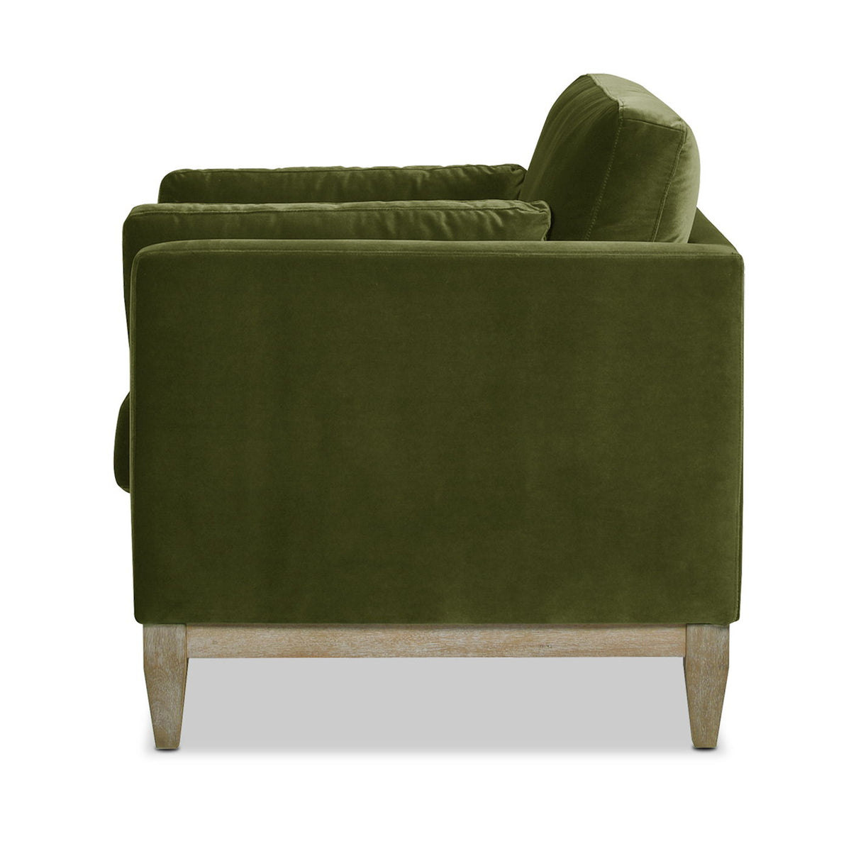 Modern Farmhouse Arm Chair olive green velvet with reversible cushions by HouseOfZazla on Tampa Home & Garden Store