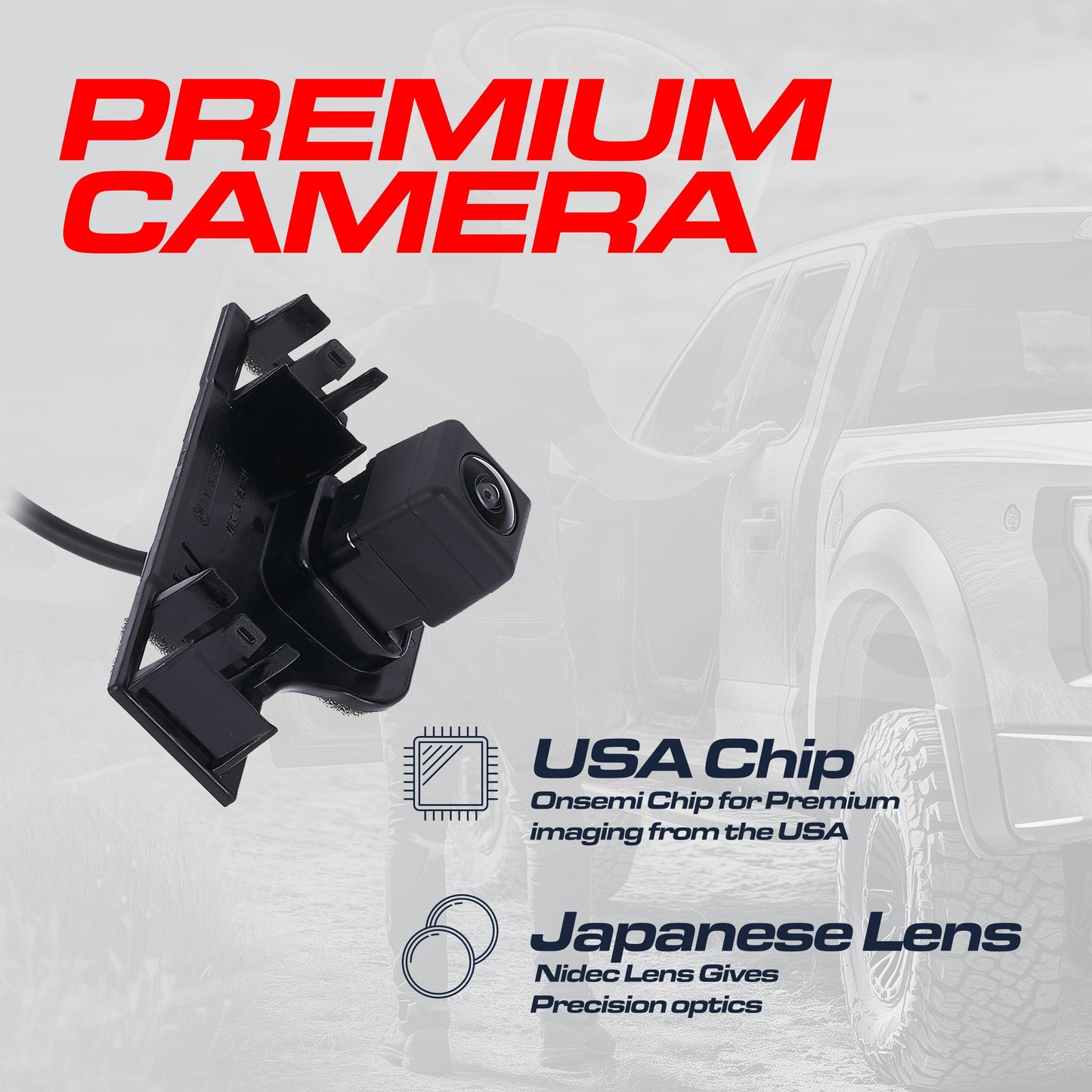 Master Tailgaters backup camera for Toyota Sienna 2015-2017, OEM #86790-08030, black housing on Tampa Home & Garden Store
