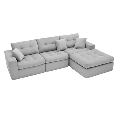 Corner Chaise L-Shaped Sectional Sofa Bed
