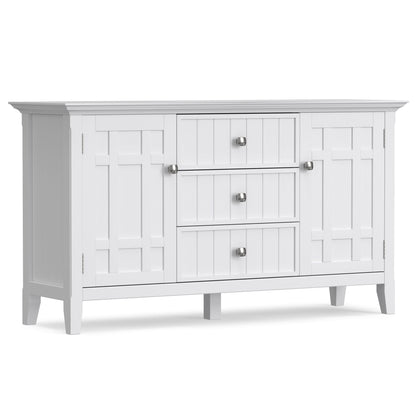 White sideboard buffet by HouseOfZazla, 54in wide with adjustable storage and beadboard panels on Tampa Home & Garden Store