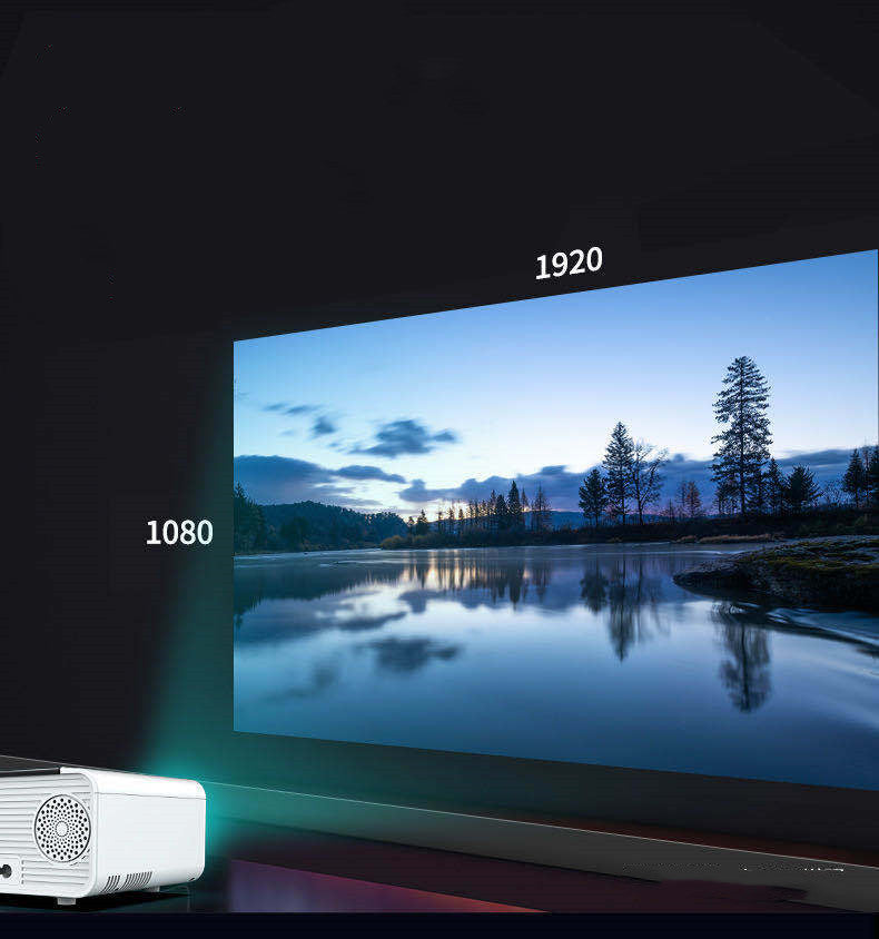 Home Office Android Smart HD Micro Joy Projector by My Store, white compact 1080p projection on Tampa Home & Garden Store