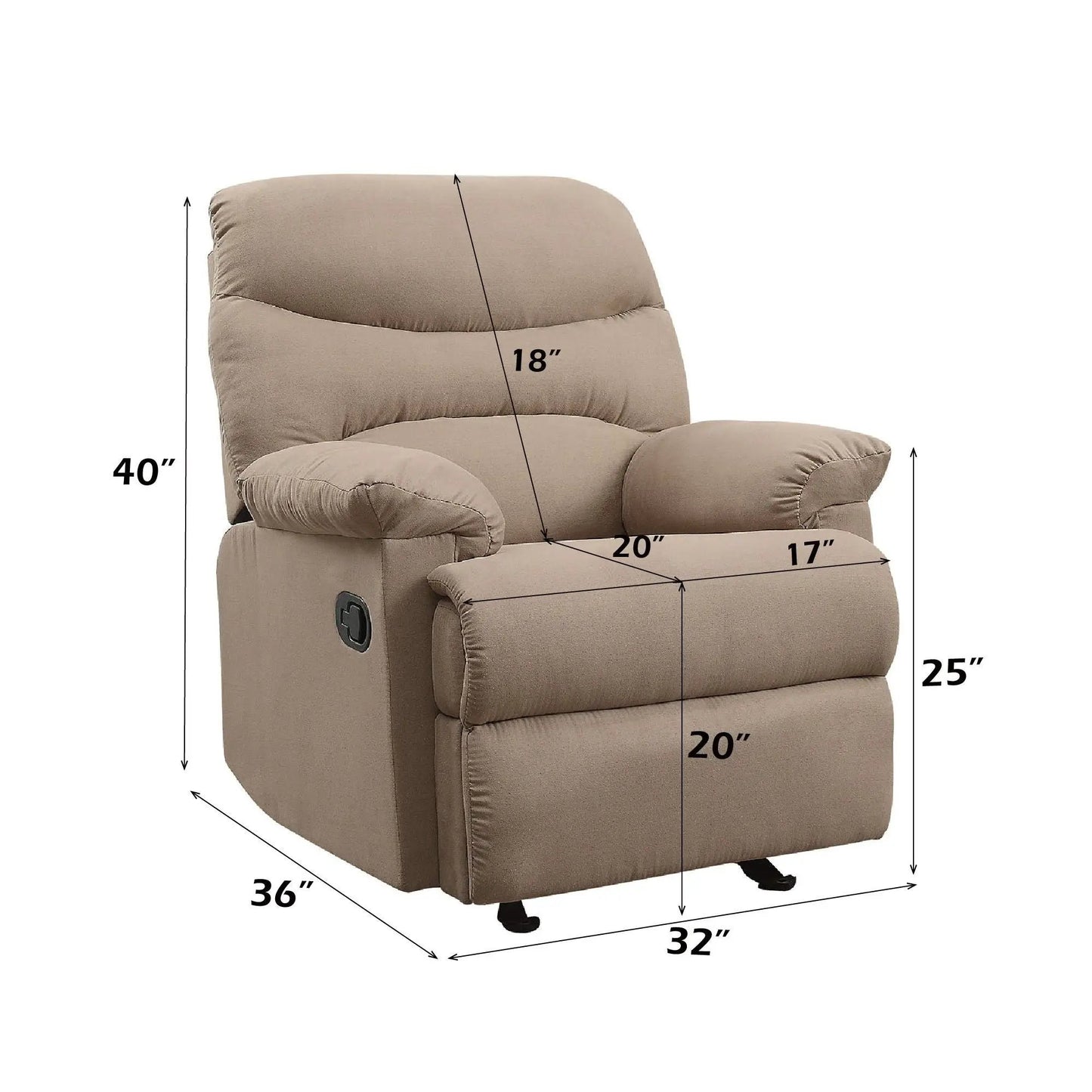 Lux Arcadia Micro Motion Glider Recliner