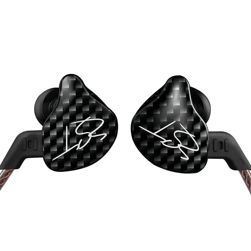 Ring Iron Headphones in-ear subwoofer with black shells and signature logo, pair on Tampa Home & Garden Store