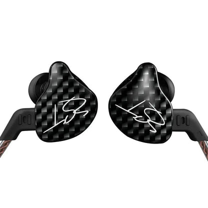 Ring Iron Headphones in-ear subwoofer with black shells and signature logo, pair on Tampa Home & Garden Store