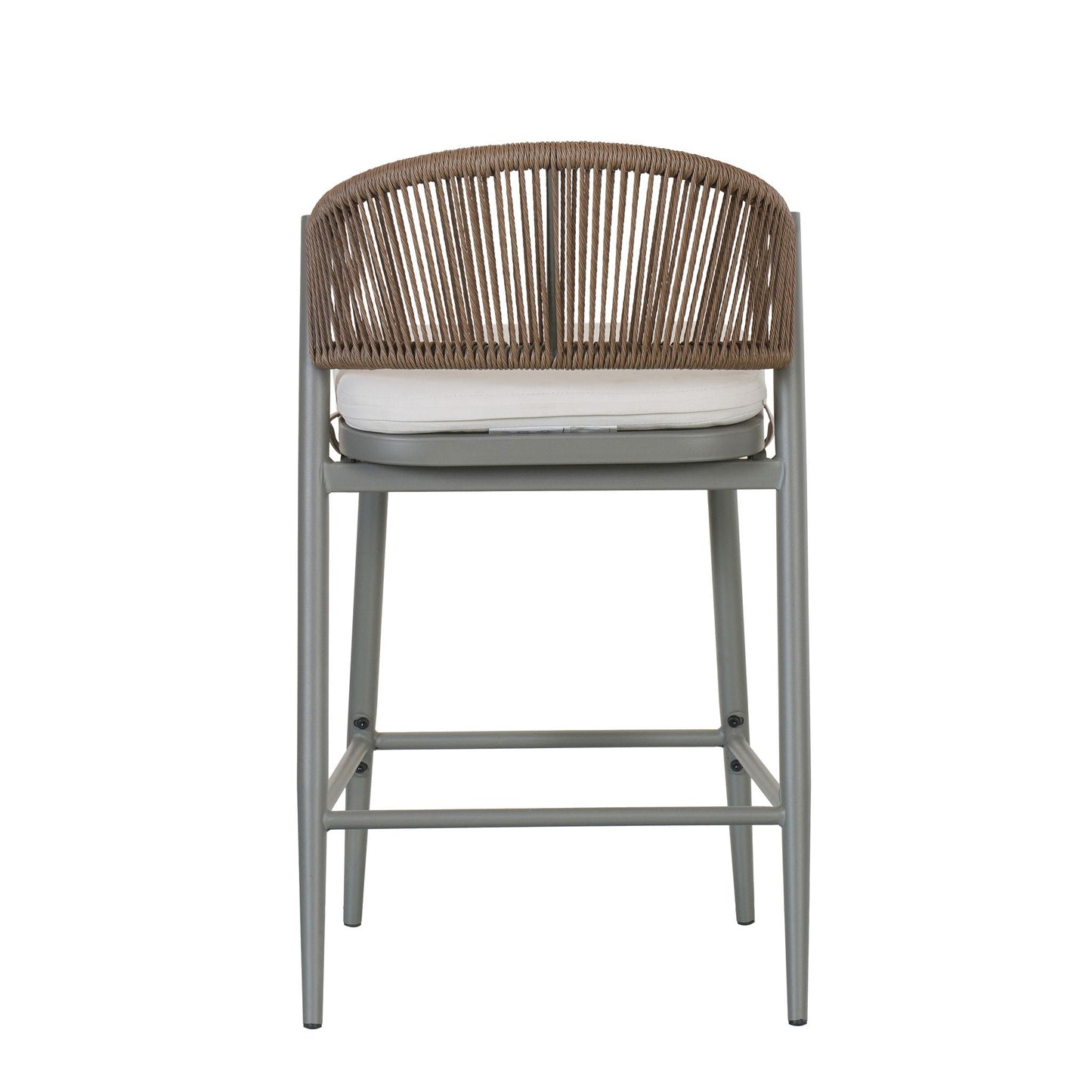 Outdoor Counter Stools with Wicker and Metal