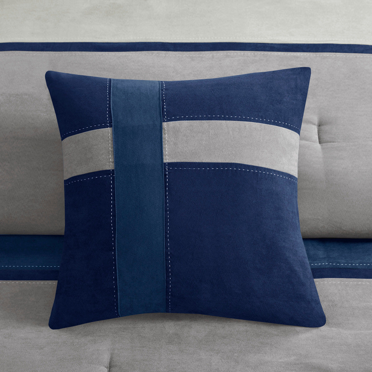 7 Piece Faux Suede Comforter Set For the Cal King