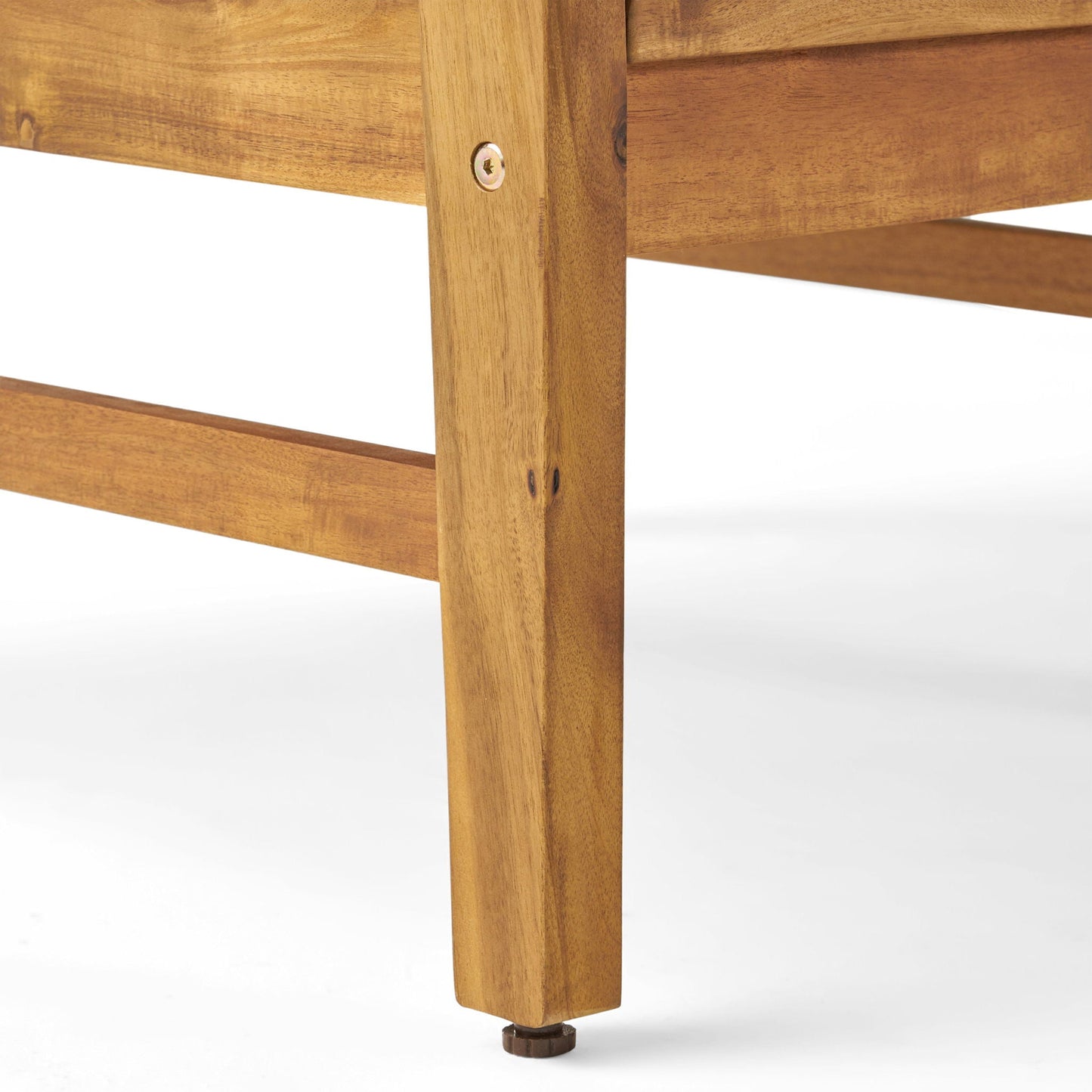 Perla Contemporary Club Chair natural wood outdoor arm chair on Tampa Home & Garden Store