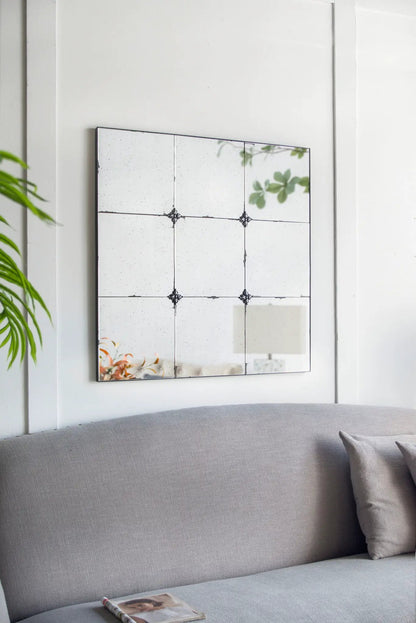 Traditional Glass Panel Mirror for Wall Decor