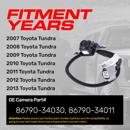 Backup camera for Toyota Tundra 2007–2013 by Master Tailgaters, 86790-34011/34030 on Tampa Home & Garden Store