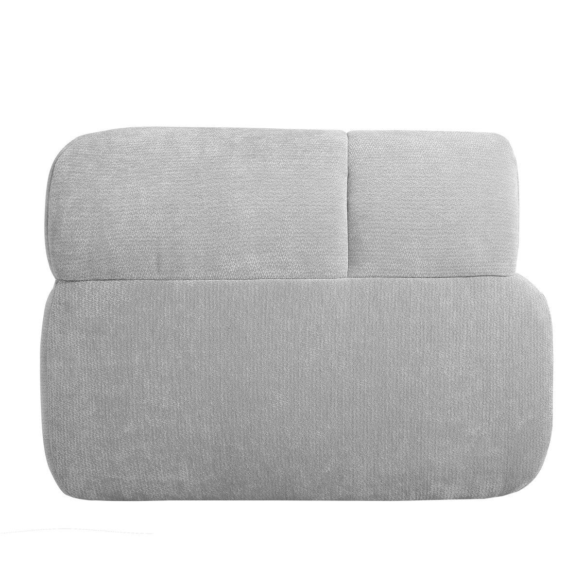 122-inch modern L-shaped sectional sofa with chaise in gray textured fabric HouseOfZazla on Tampa Home & Garden Store