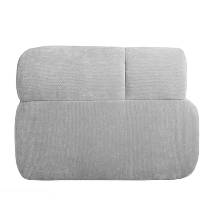 122-inch modern L-shaped sectional sofa with chaise in gray textured fabric HouseOfZazla on Tampa Home & Garden Store