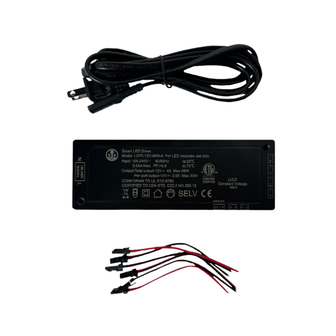 TSDC48 – Transformador de alta resistencia de 12 V CC y 48 W para módulos LED 