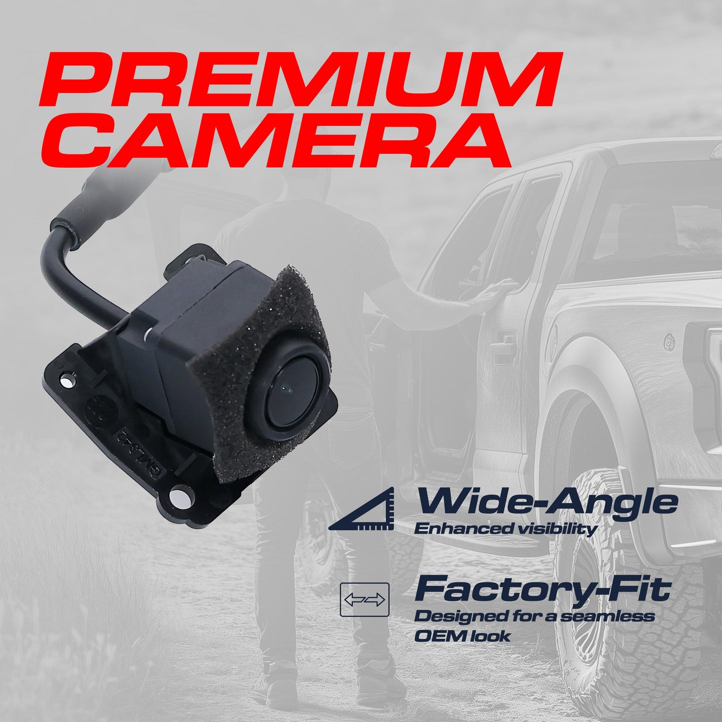 Backup camera for Chevrolet Equinox (2018-2022), OEM Master Tailgaters, black housing on Tampa Home & Garden Store