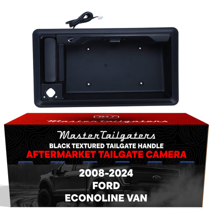 Master Tailgaters black textured tailgate handle with backup camera for Ford Econoline 2008-2024 on Tampa Home & Garden Store