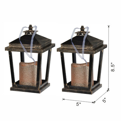 Menifee Lantern With Led Candle Set of 2