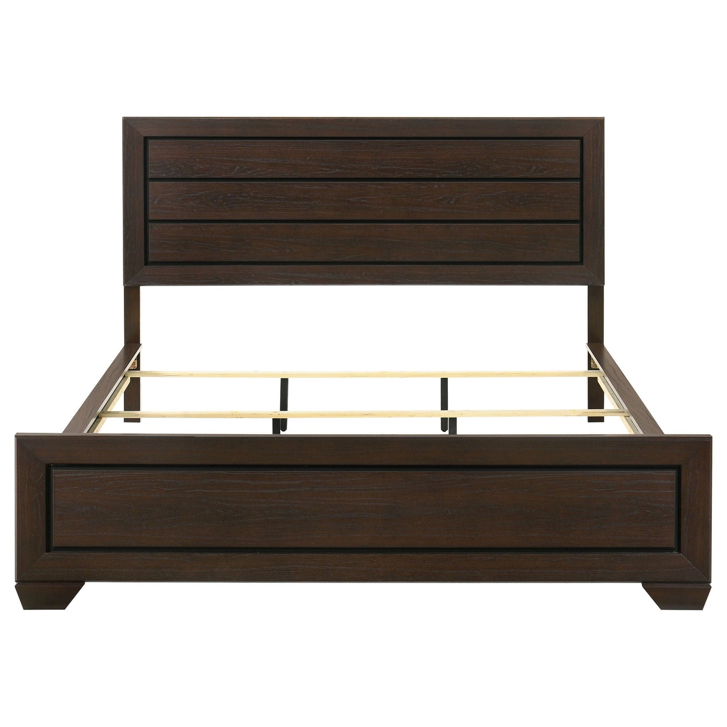 Modern Wood Panel Bed and a Sleek Headboard
