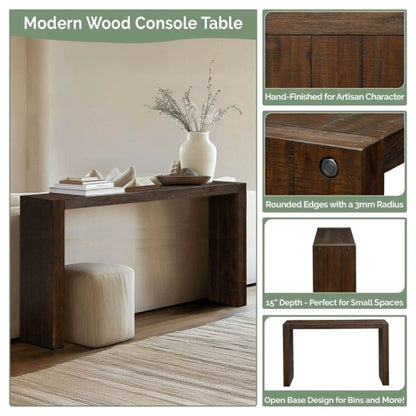 Modern Design Console Table In Tobago Smoke