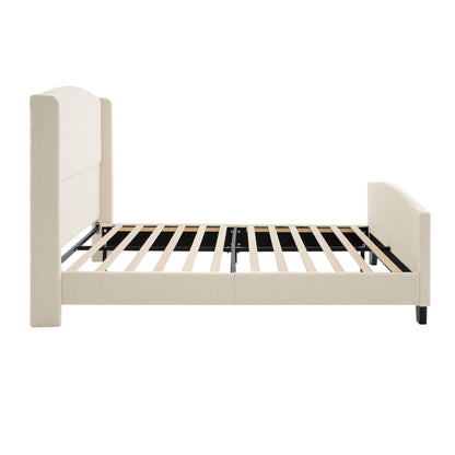 Sturdy Platform Bed Frame and a Padded Headboard