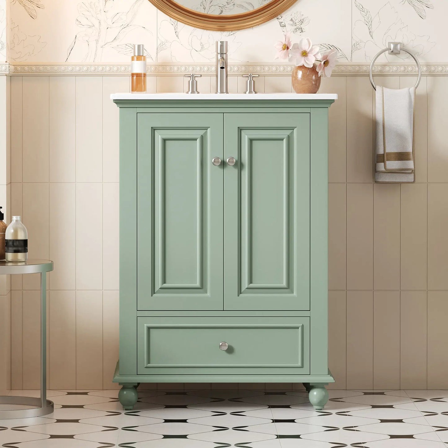 Modern Bathroom Vanity With Sink and Drawer