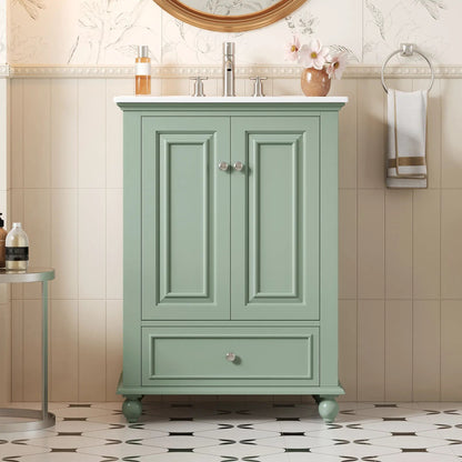Modern Bathroom Vanity With Sink and Drawer