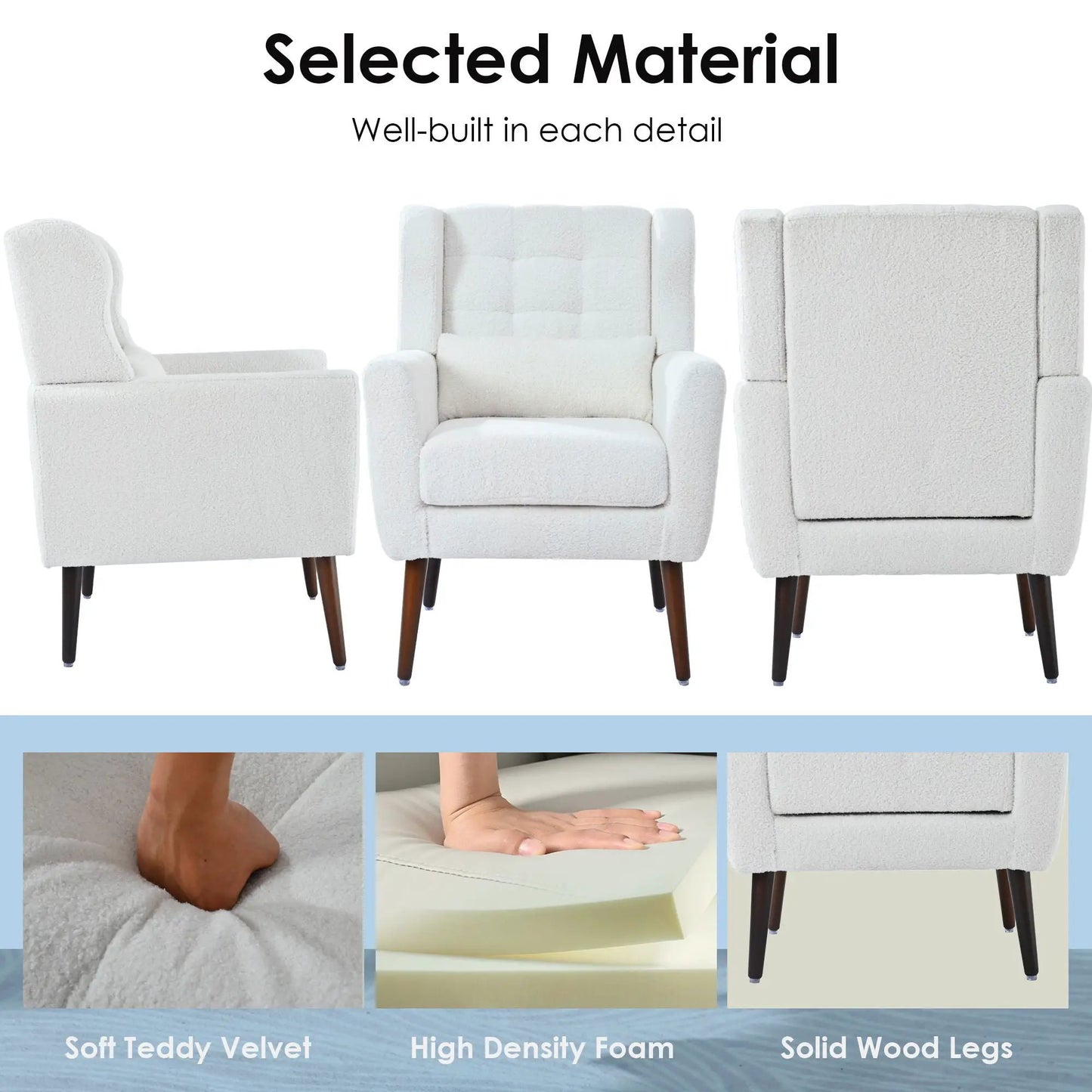 Modern Accent Chair For Living Room and Bedroom