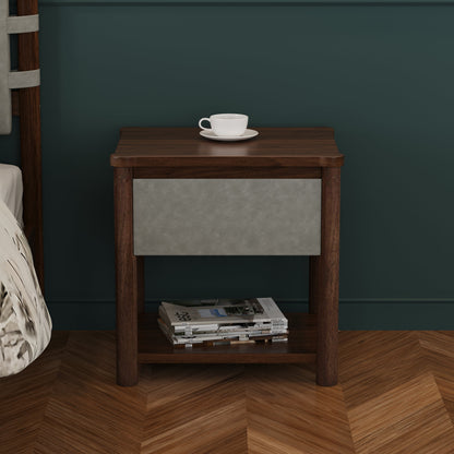 Modern Queen Bed Frame and Two Nightstands