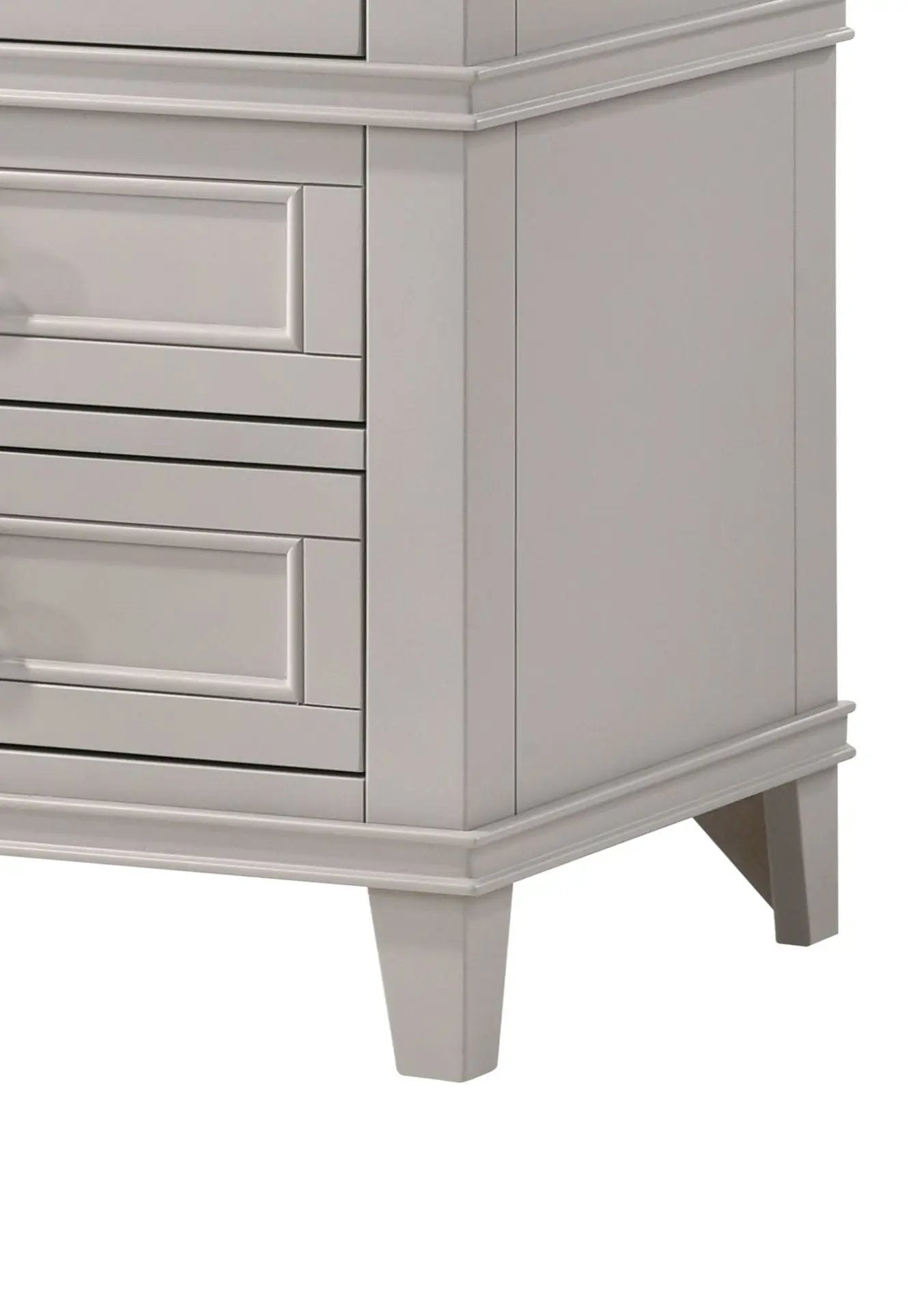 Three Drawer Nightstand with USB Charging Port