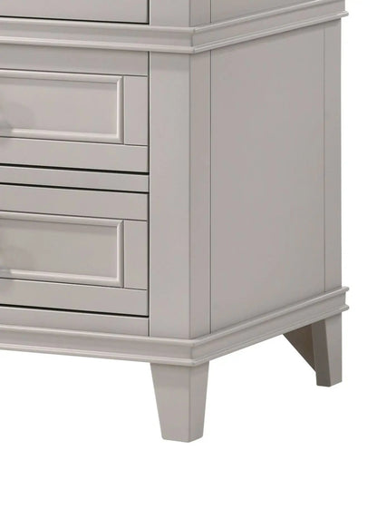 Three Drawer Nightstand with USB Charging Port