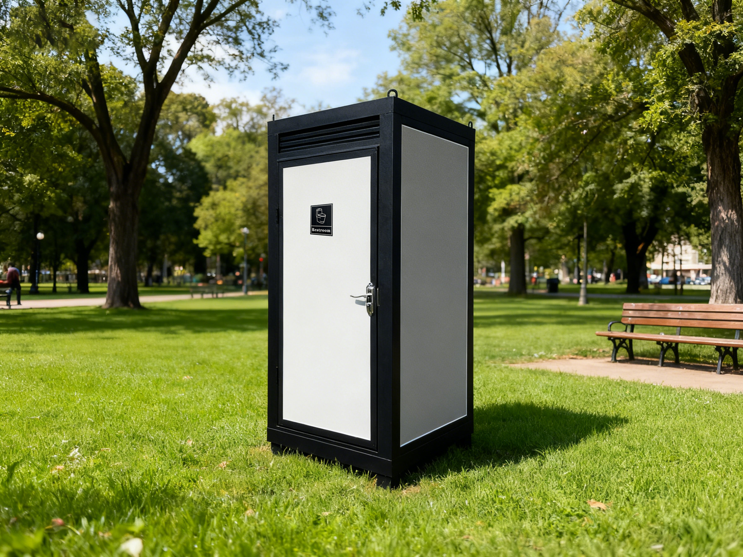 Outdoor Portable Toilet Cabin with Sink and Fan