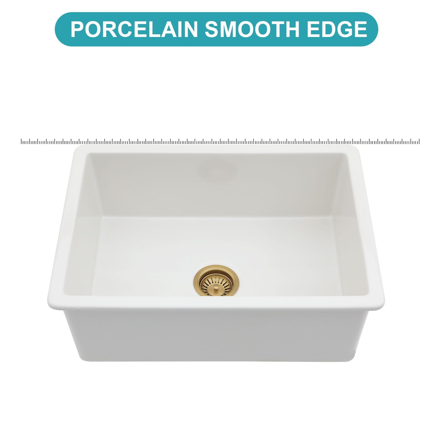 The Dual Mount Ceramic Single Bowl Kitchen Sink
