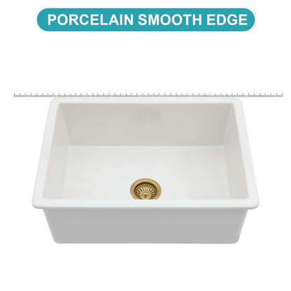 The Dual Mount Ceramic Single Bowl Kitchen Sink