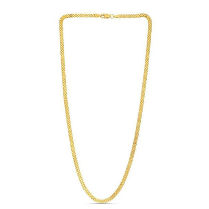 14k yellow gold Bismark chain necklace 3.50 mm by Bids.com on Tampa Home & Garden Store