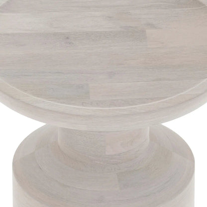 Haynes Handcrafted Wooden Accent Side Table