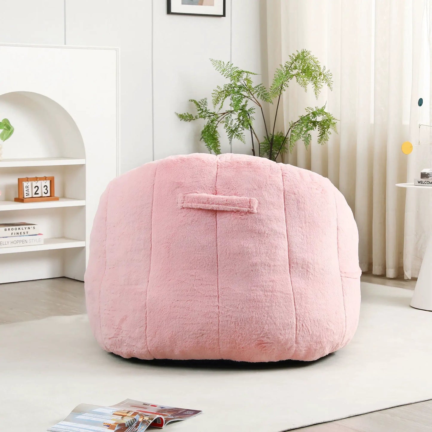 Beanbag Chair with Armrests High Density Foam
