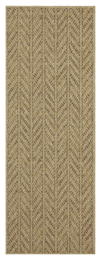 Durable Jute and Mocha Indoor Outdoor Area Rug by HouseOfZazla, mocha-tan textured runner on Tampa Home & Garden Store