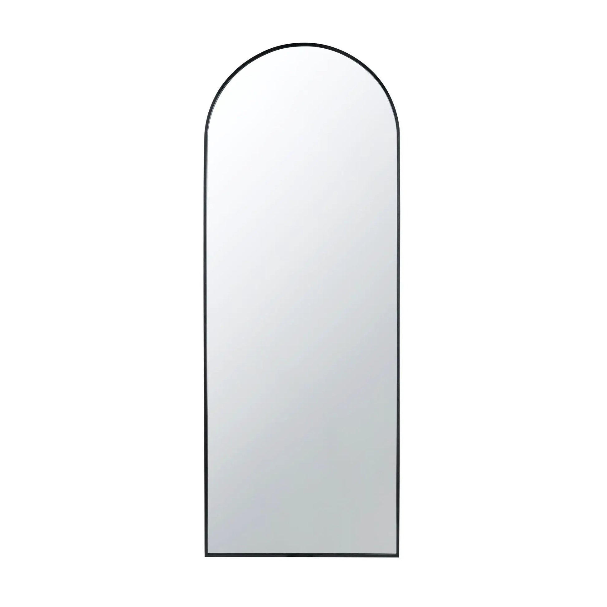 Celine Arch Body Mirror arched-top floor mirror with slim black frame by Unique Piece Furniture on Tampa Home & Garden Store