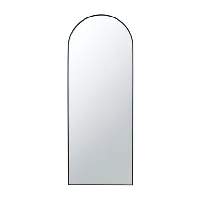Celine Arch Body Mirror arched-top floor mirror with slim black frame by Unique Piece Furniture on Tampa Home & Garden Store