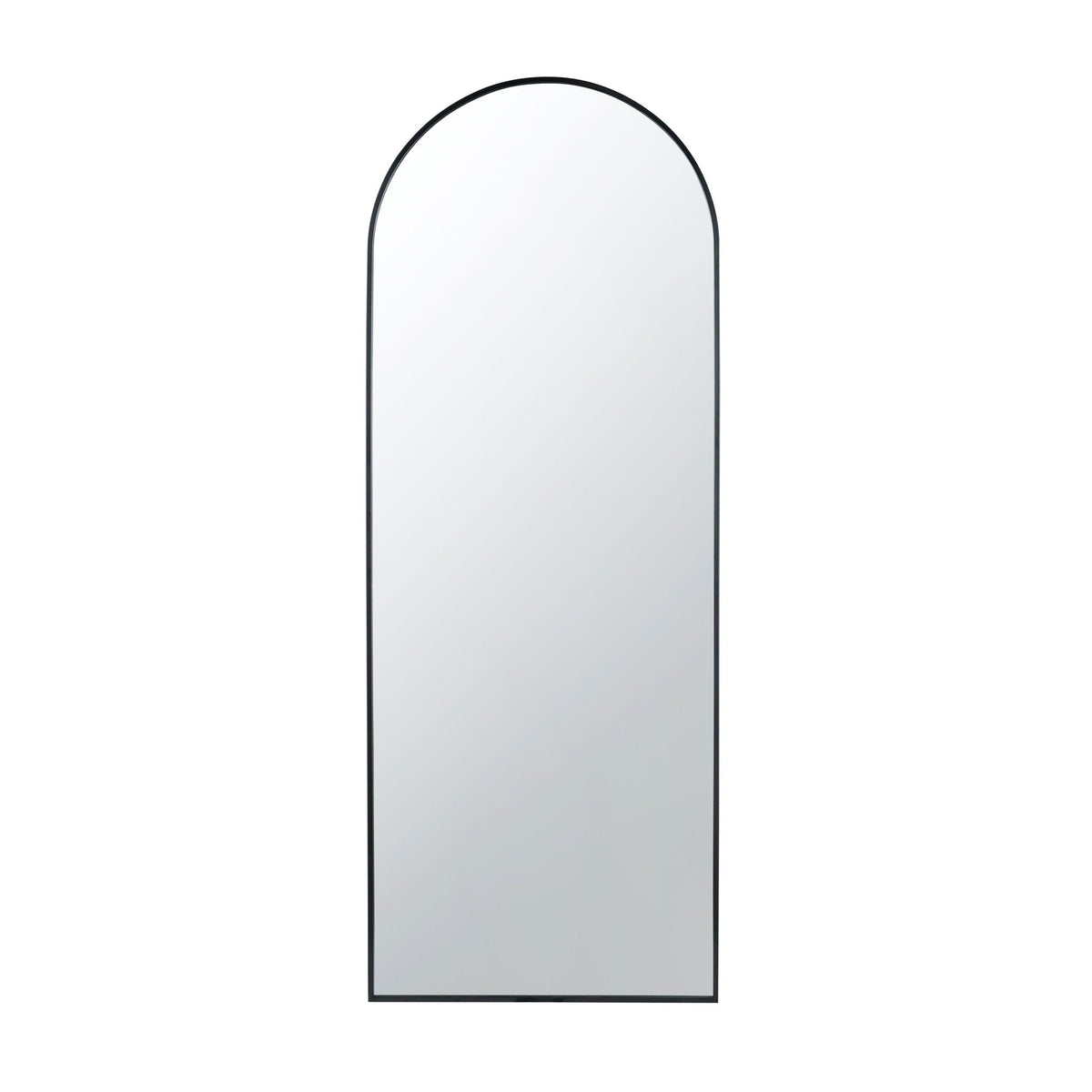 The Celine Arch Body Mirror by HouseOfZazla, a full-length arched mirror with slim black frame on Tampa Home & Garden Store